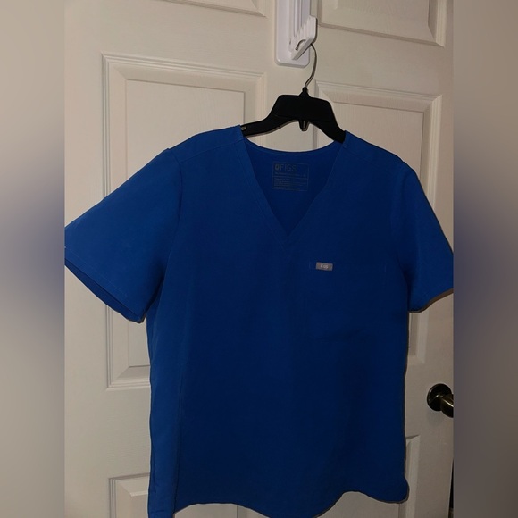 Figs women’s Blue Catarina V-Neck scrub top XL medical uniform nurse doctor - Picture 5 of 9